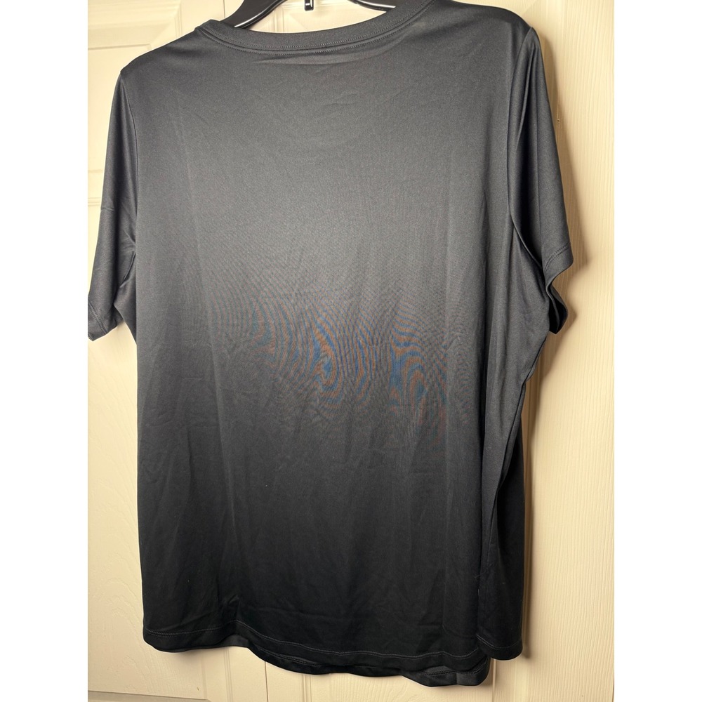 Nike Womens Dri-FIT Training T-Shirt Black Short Sleeve Swoosh Tee Plus 1X - Picture 8 of 8